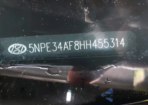 2017 Hyundai Sonata Sport из США, поврежденный, VIN 5NPE34AF8HH455314